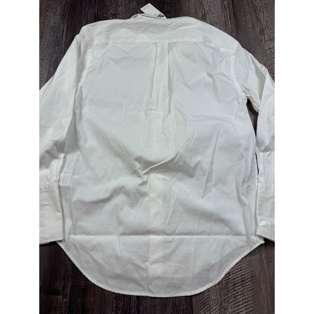 Polo Ralph Lauren Womens White Cotton Button Down Shirt Size 6 New With Tags - Picture 8 of 9
